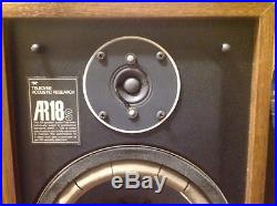 Vintage Teledyne Acoustic Research AR18S Speakers With Origin Box