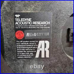 Vintage Teledyne Acoustic Research AR93s SPEAKERS RESTORED