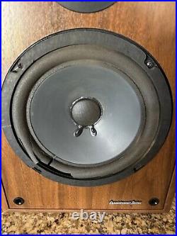 Vintage Teledyne Acoustic Research CONNOISSEUR 20 Stereo Speaker Set, Wood Case