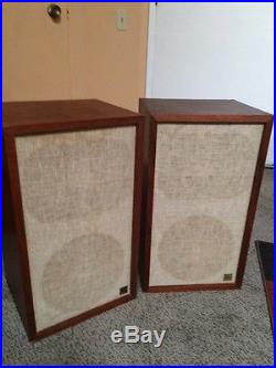 Vintage early ser. #'s AR Acoustic Research AR-2x stereo speakers look sound grt