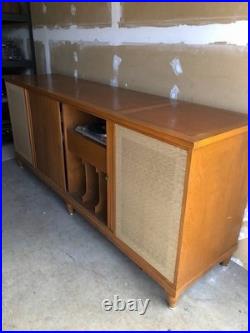 Vintage stereo Console Sherwood tube amplifier & tuner, Turntable, AR Speakers