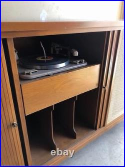 Vintage stereo Console Sherwood tube amplifier & tuner, Turntable, AR Speakers
