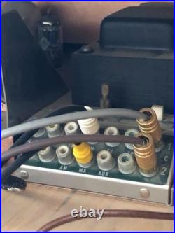 Vintage stereo Console Sherwood tube amplifier & tuner, Turntable, AR Speakers