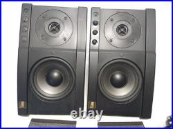Vintage x2 AR Acoustic Research Powered Partner 570 Stereo Speakers Matched Pair