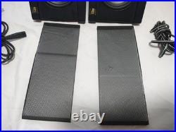 Vintage x2 AR Acoustic Research Powered Partner 570 Stereo Speakers Matched Pair