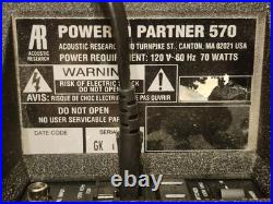 Vintage x2 AR Acoustic Research Powered partner 570 Stereo Speaker Matched Pair