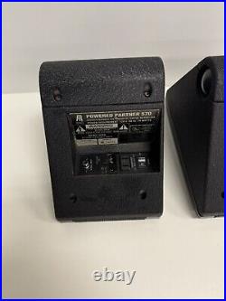 Vintage x2 AR Acoustic Research Powered partner 570 Stereo Speaker Matched Pair