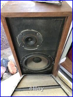 Vtg Acoustic Research AR-4x Pair of Speakers for parts repair restoration only